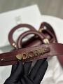 Сумка Christian Dior Lady женский кожа бордовый 196372-5