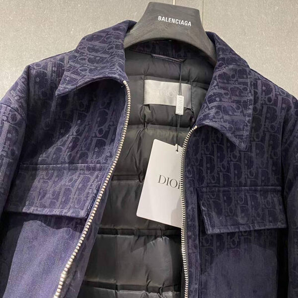 Мужской пуховик Christian Dior мужской синий 166549-3