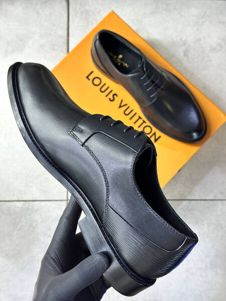 Мужские туфли Louis Vuitton мужской кожа черный 172939-3