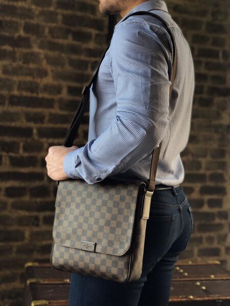 Мужская сумка мессенджер Louis Vuitton мужской канва 42832-2