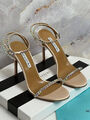 Босоножки Aquazzura женский кожа бежевый 181548-1