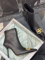 Ботильоны Balenciaga женский кожа черный 199404-2
