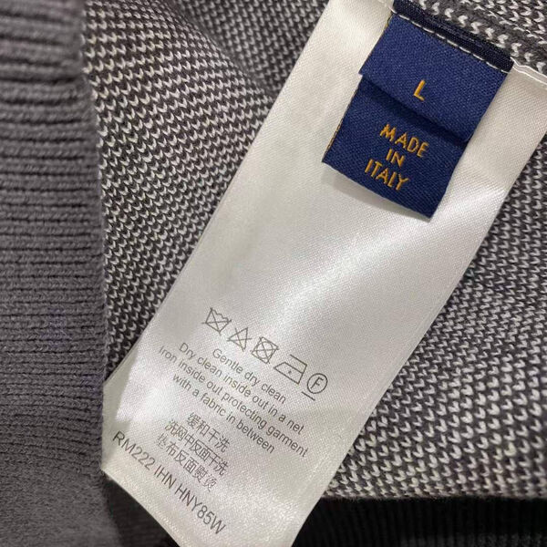Мужской свитер Louis Vuitton мужской вязаная ткань графитовый 130854-5