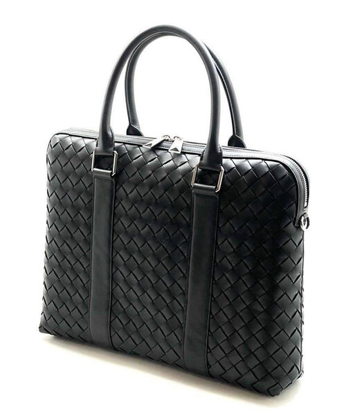 Мужской порфель Bottega Veneta мужской кожа черный 101050-2
