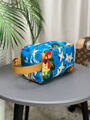 Несессер косметичка Louis Vuitton женский кожа синий 156013-2