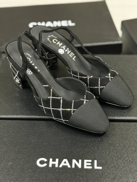 Туфли Chanel женский замша черный 182854