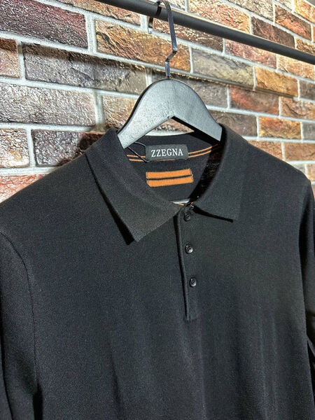Мужское поло Zegna мужской черный 158178-3