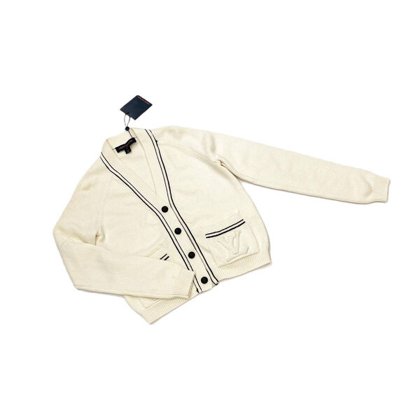 Кардиган Louis Vuitton женский вязаная ткань белый 197055-4