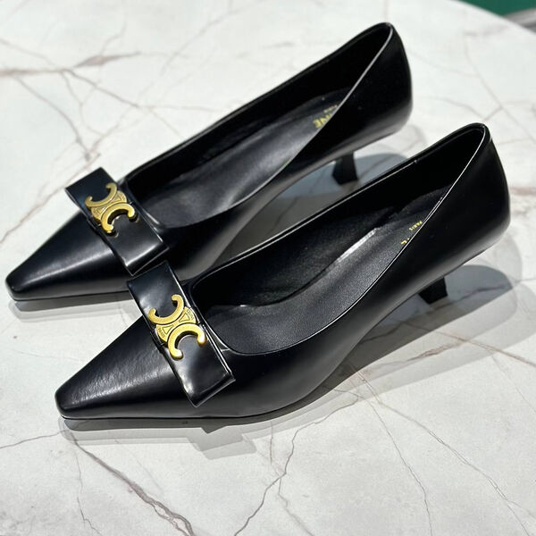Туфли Celine женский кожа черный 146961-5