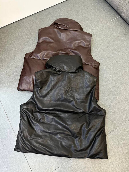 Жилет Maison Margiela женский кожа черный 132242-2