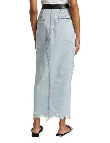 Юбка Alexander Wang женский джинса бирюзовый 106141-2