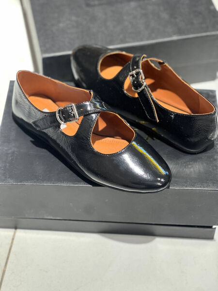 Балетки Alaïa женский кожа черный 144273-2