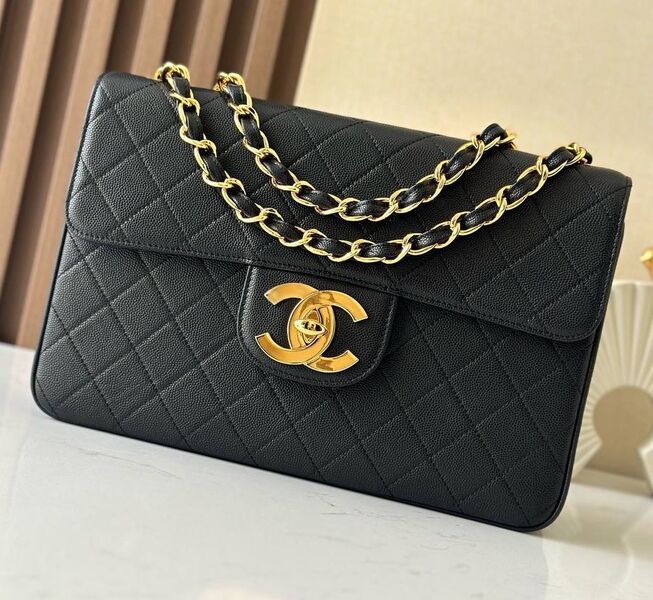 Сумка Chanel женский кожа черный 195083
