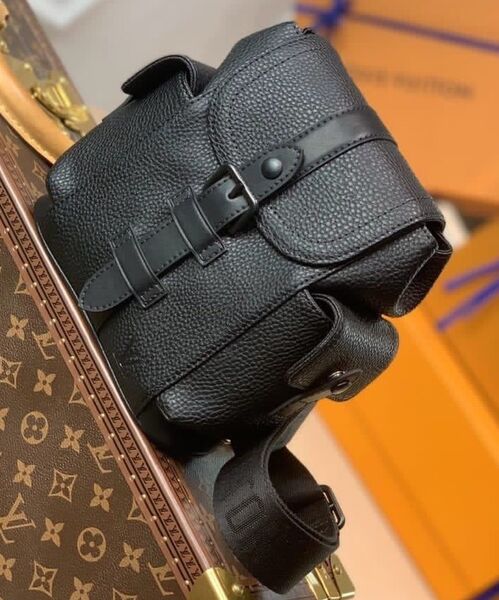 Мужская сумка мессенджер Louis Vuitton мужской кожа черный 42811