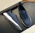 Мужские кроссовки Santoni мужской текстиль синий 195368-1