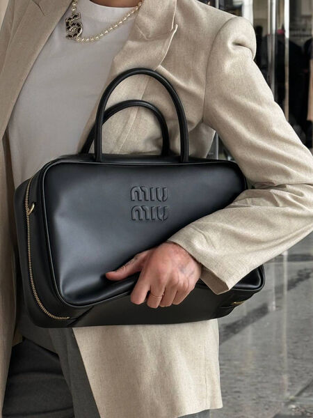 Сумка Miu Miu женский кожа черный 156577-2