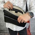 Мужская сумка мессенджер Gucci мужской кожа черный 42756-5