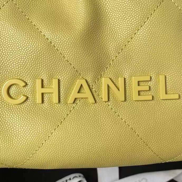 Сумка Chanel 22 женский кожа горчичный 126354-5
