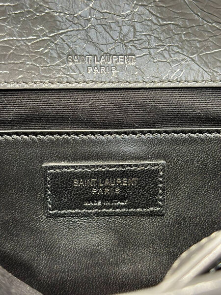 Сумка Saint Laurent Niki Small женский кожа графитовый 160382-6