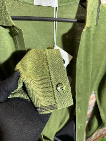 Мужской кардиган Brunello Cucinelli мужской болотный 159091-8