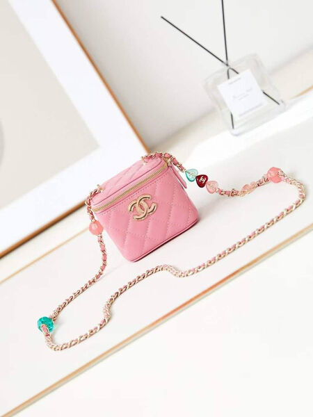 Сумка Chanel женский кожа розовый 138405-2