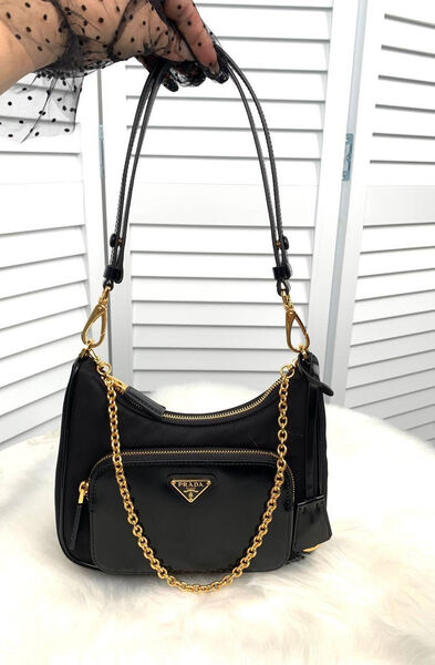 Сумка Prada женский кожа черный 137801-4