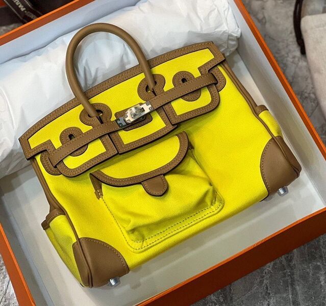 Сумка Hermès Birkin Cargo женский кожа горчичный 99088