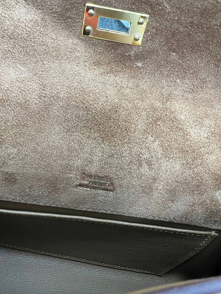 Сумка Hermèskelly Pochette женский замша 155745-8