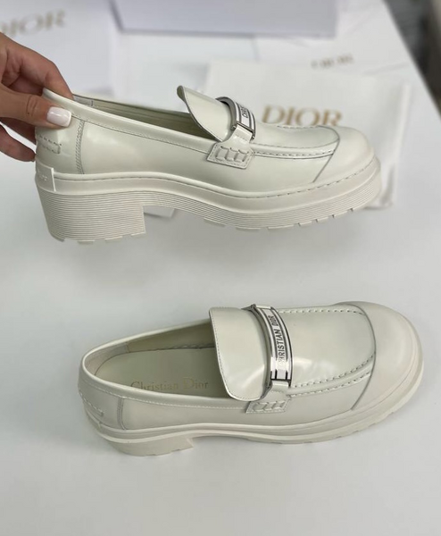 Дерби Christian Dior женский кожа белый 16285-6