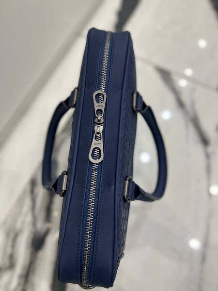 Мужской портфель Bottega Veneta мужской кожа синий 101747-3