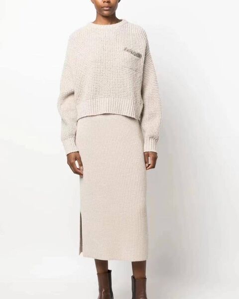 Костюм Brunello Cucinelli женский графитовый 128748