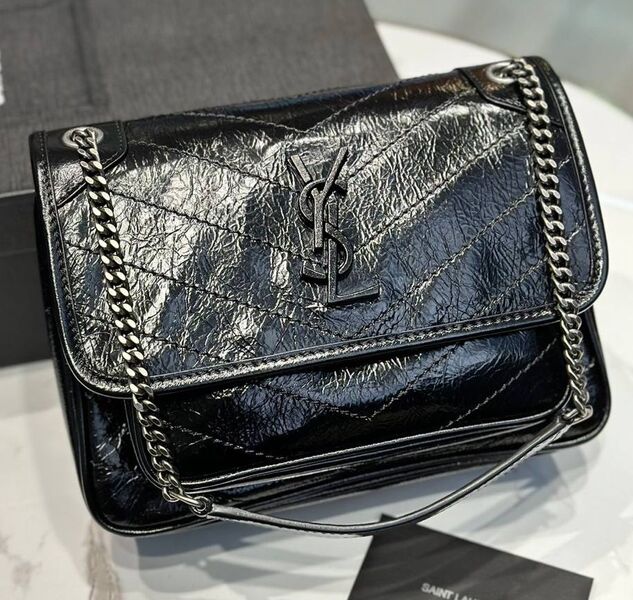 Сумка Saint Laurent Niki Small женский кожа черный 160380