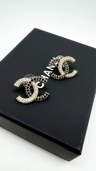 Серьги Chanel графитовый 176141-3