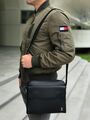 Мужская сумка мессенджер Louis Vuitton мужской кожа черный 76095-4
