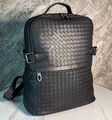 Мужской рюкзак Bottega Veneta мужской кожа черный 170723-1