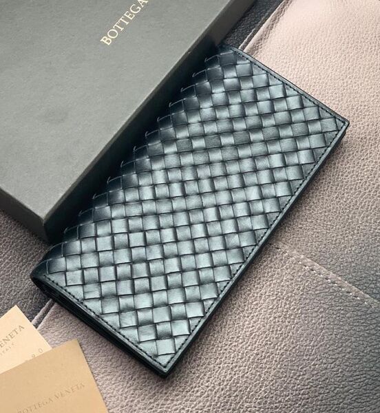 Портмоне Bottega Veneta мужской кожа черный 61861