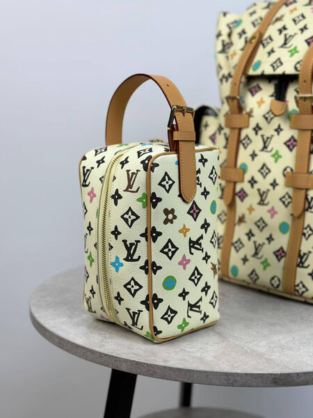 Несессер косметичка Louis Vuitton женский канва белый 154712-3