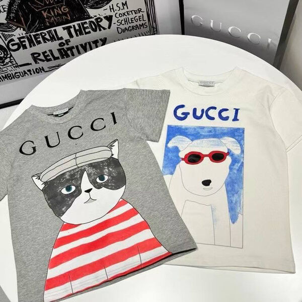 Детская футболка Gucci графитовый 182301-2