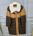 Пуховик Loro Piana женский кожа бежевый 94350