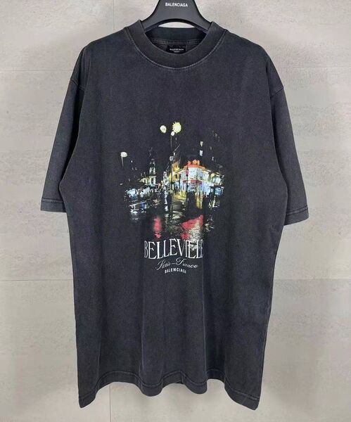 Футболка Balenciaga женский графитовый 174796