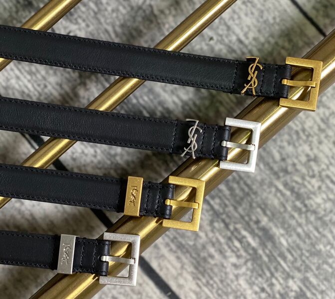 Женский ремень Saint Laurent женский кожа черный 21863