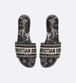 Шлепки Christian Dior женский ткань белый 88200-4