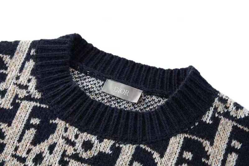 Мужской свитер Christian Dior мужской вязаная ткань графитовый 130936-4
