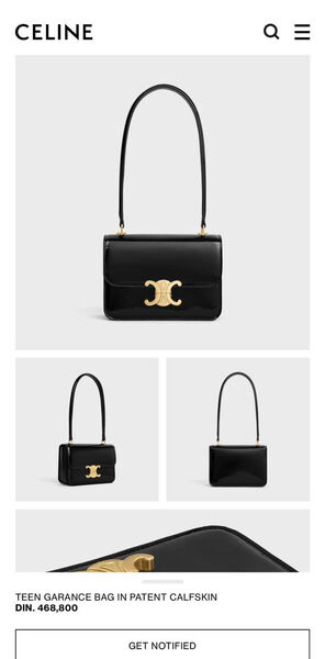 Сумка Celine женский кожа черный 170569-4
