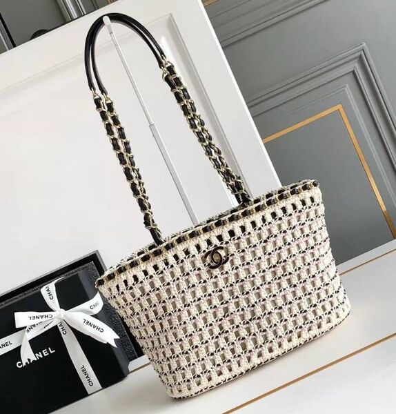 Сумка Chanel женский текстиль графитовый 197098