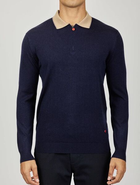 Мужское поло Kiton мужской синий 157280