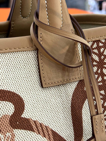 Сумка Hermès женский кожа бежевый 155344-3