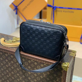 Мужская сумка мессенджер Louis Vuitton мужской кожа черный 42817-2