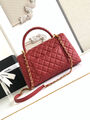 Сумка Chanel женский кожа бордовый 195087-2