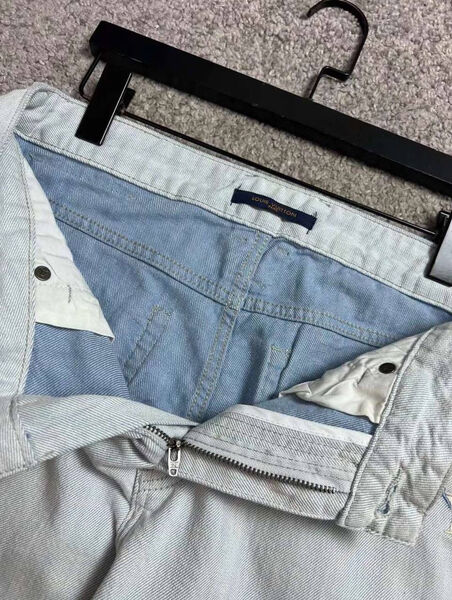 Мужские джинсы Louis Vuitton мужской джинса бирюзовый 143654-6